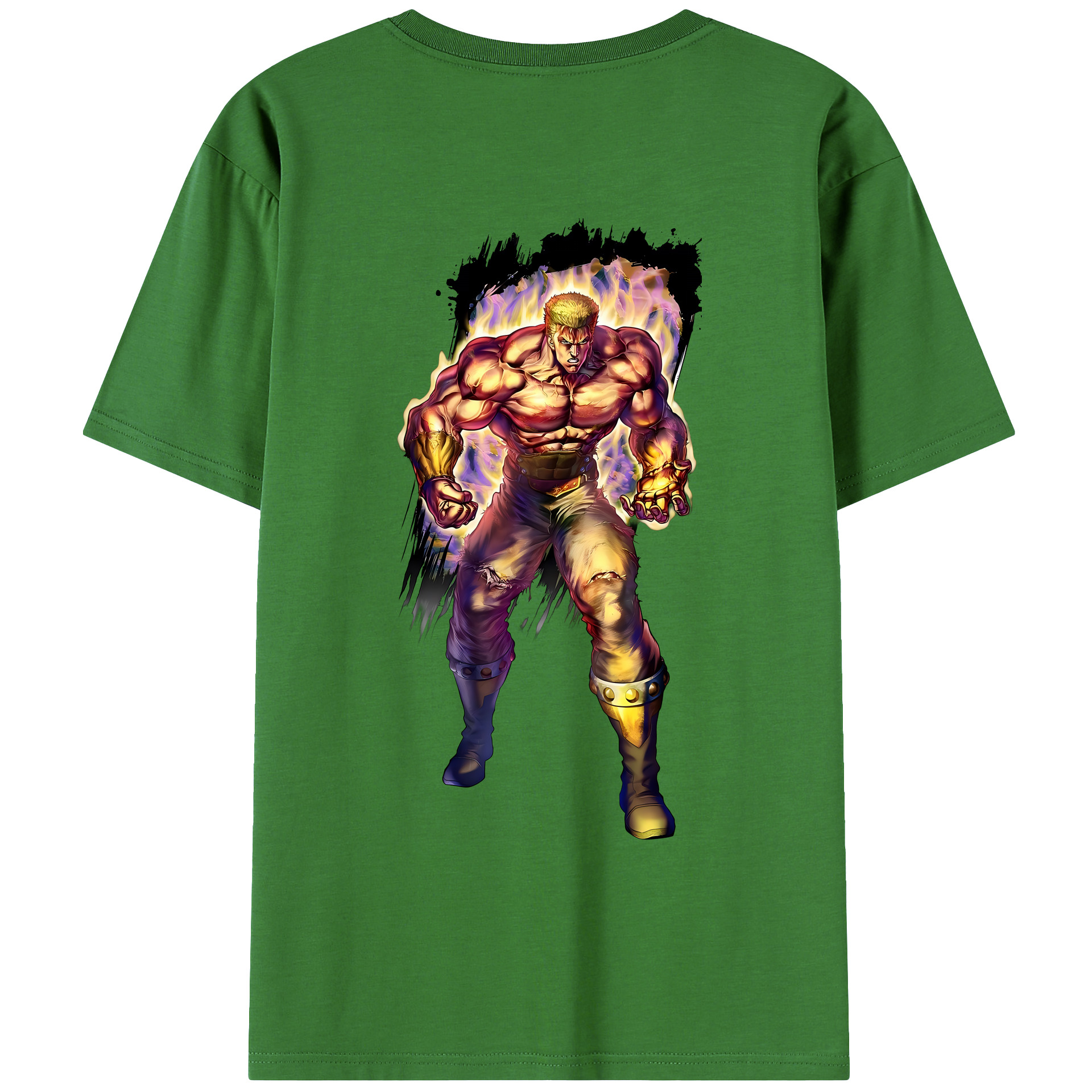 （画像用） 北斗の拳 Fist of the North Star レディース半袖Tシャツ(バックプリント)